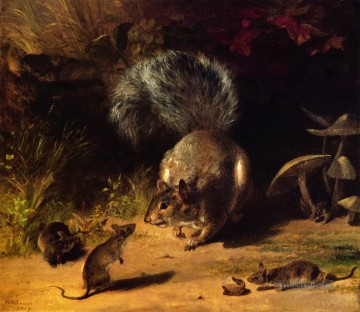 Eichhörnchen und Mäuse William Holbrook Beard Ölgemälde